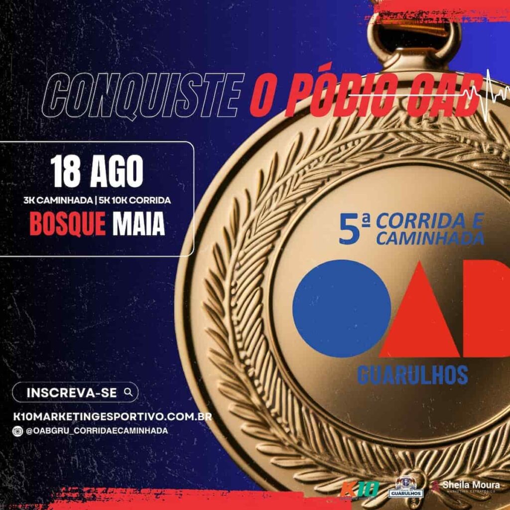 5ª Corrida e Caminhada da OAB Calendário de Corrida