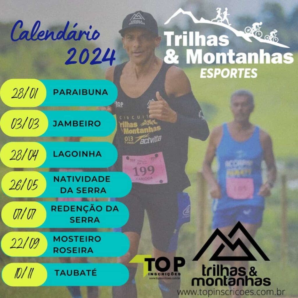 Circuito Trilhas Montanhas SP 2024 1ª Etapa Calendário de Corrida