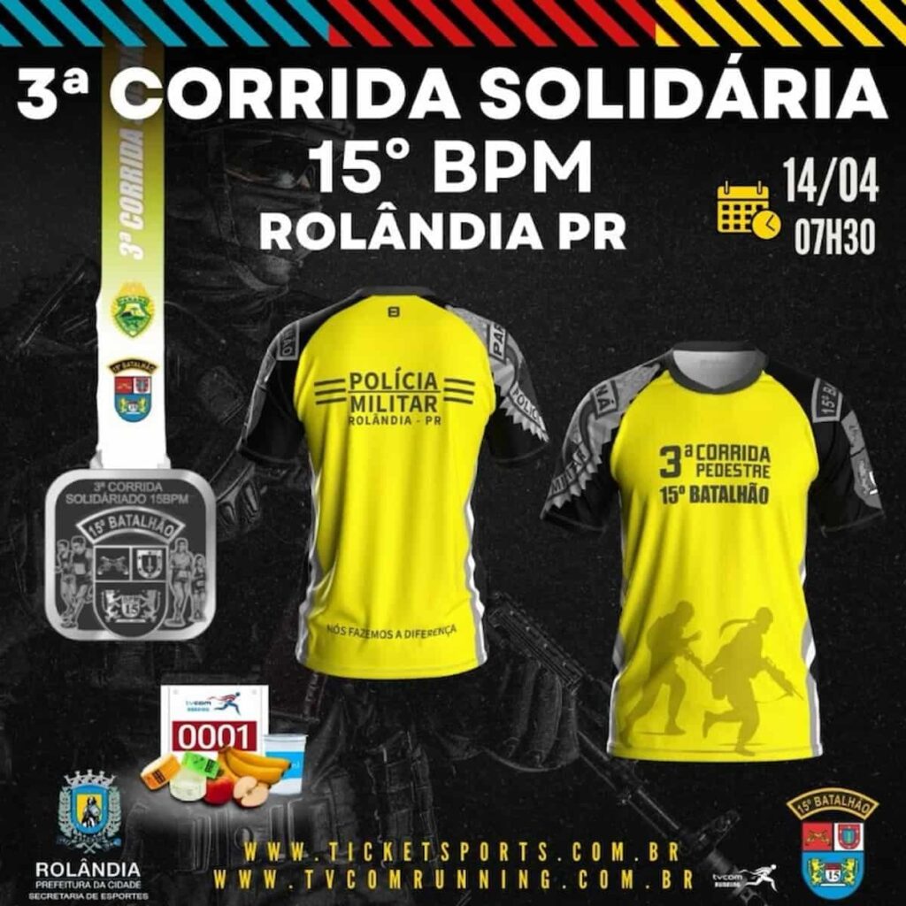 3ª Corrida Solidária Do 15° Batalhão Da Polícia Militar Calendário De