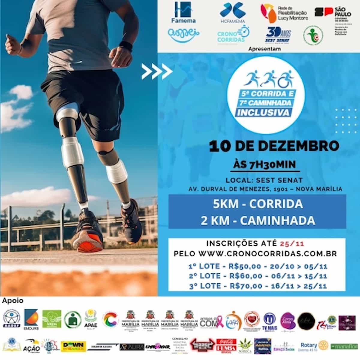 5ª Corrida Inclusiva E 7ª Caminhada Inclusiva Calendário De Corrida 3396