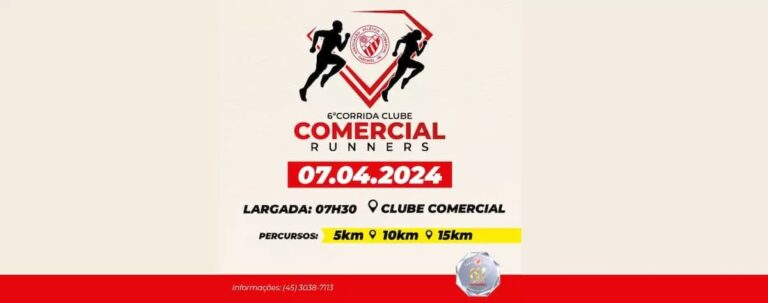 6ª Corrida Clube Comercial Runners Calendário De Corrida 6785