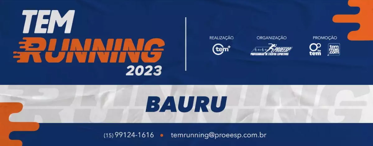 TEM Running 2023: edição de Bauru está com inscrições abertas; veja como  participar, Bauru e Marília