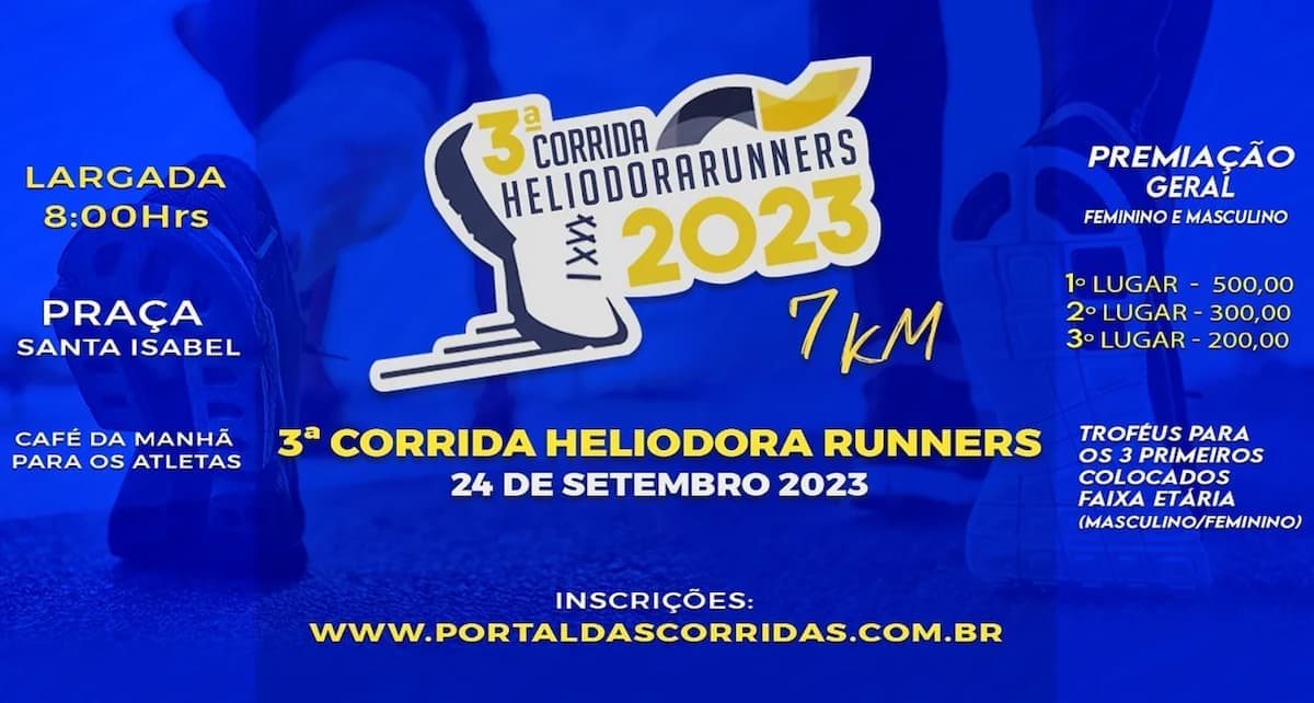 3ª Corrida De Heliodora Calendário De Corrida 9895