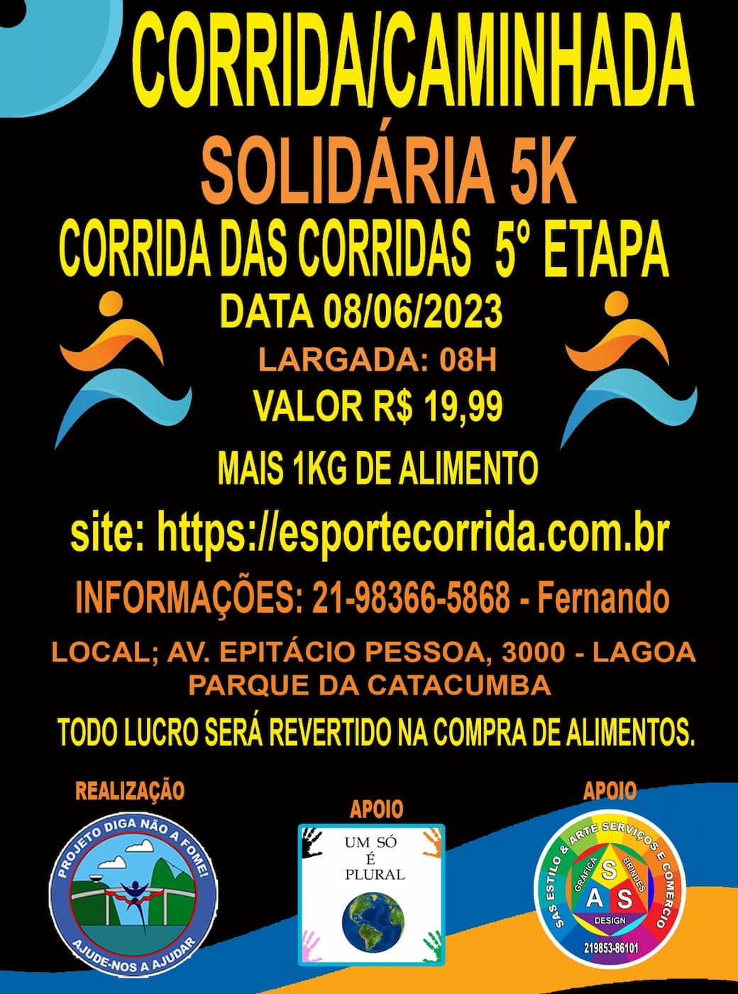 Corrida Solidária Corrida Das Corridas 5ª Etapa Calendário De Corrida