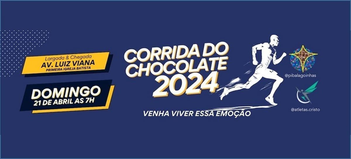 Corrida Treino do Chocolate 2024 Calendário de Corrida