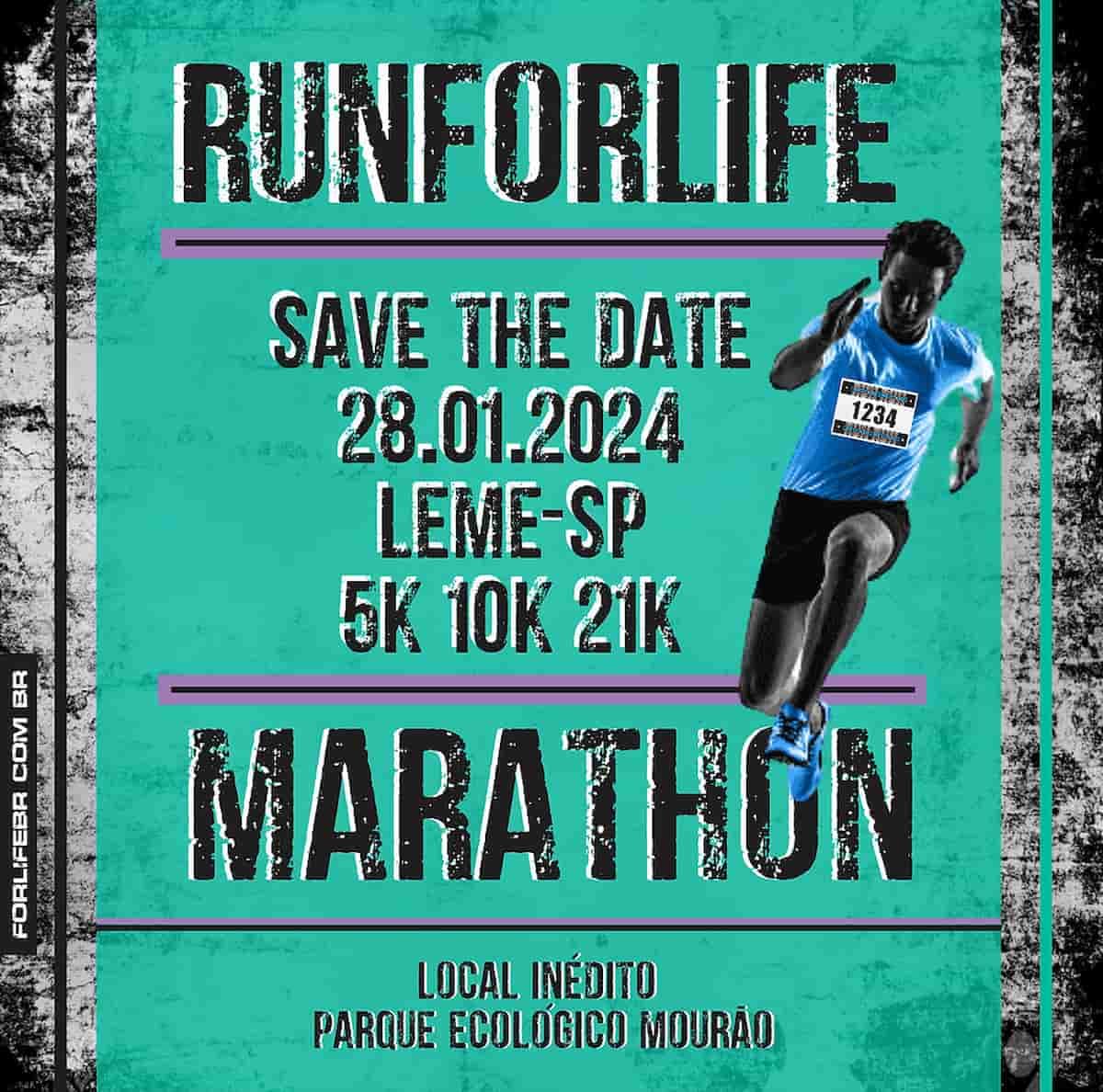 RunforLife Marathon Meia Maratona de Leme Calendário de Corrida